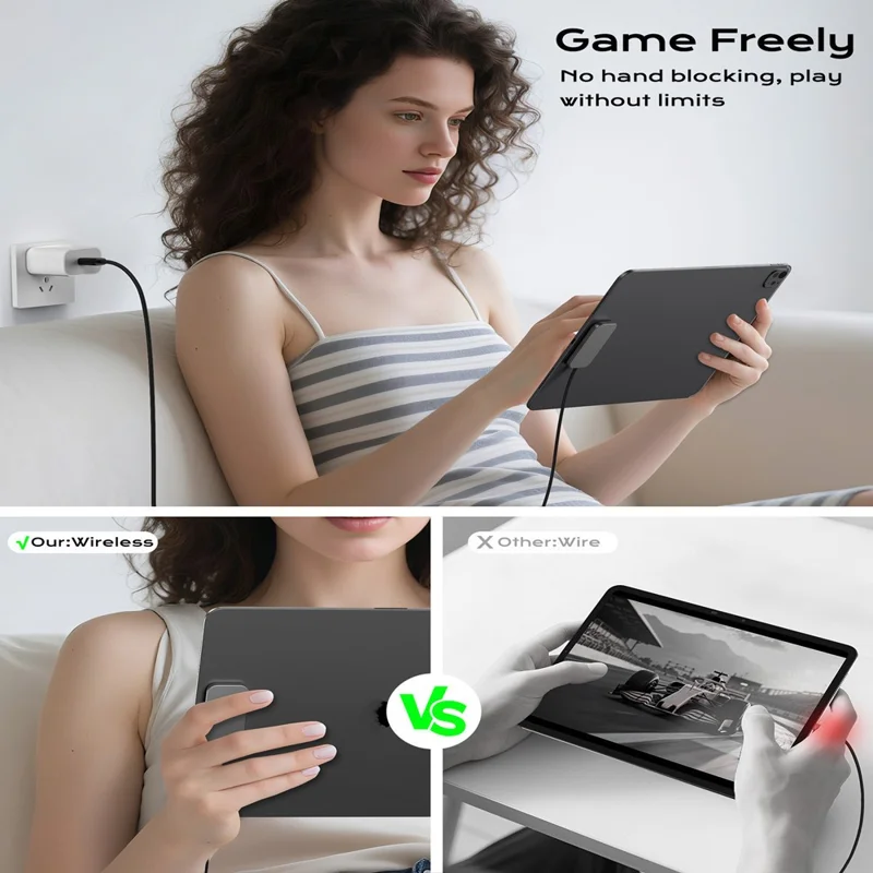 Carregador Magnético Sem Fio para iPad Pro 13 (2025) Pad de Carregamento Rápido com Cabo USB-C