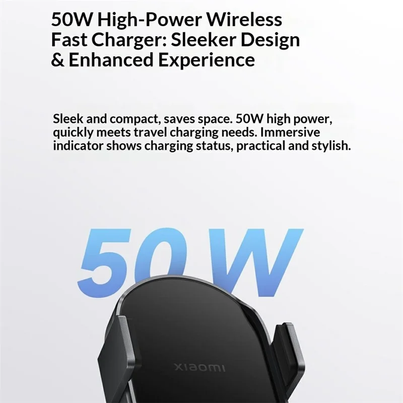 Xiaomi 50W Car Wireless Charger Efficient Heat Dissipation High-Power Fast Charging Stand