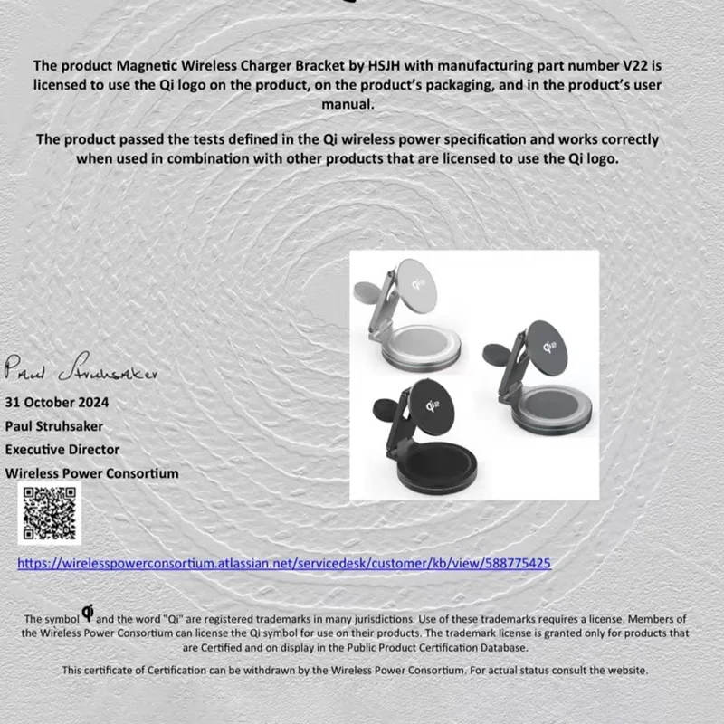 V22 Qi2 Magnetic Wireless Charger Foldable 3 in 1 Charging Stand for Phone / Watch / Earbuds - Grey