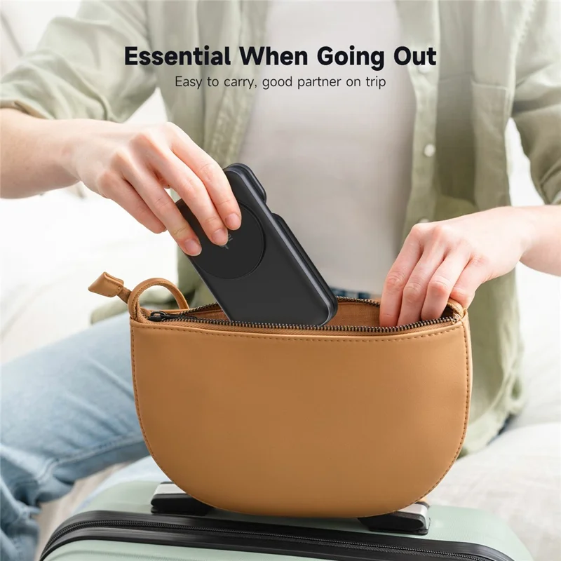 MC01 3 in 1 Qi2 Magnetic Wireless Charger Stand for iPhone / Apple Watch / AirPods Foldable 15W Fast Charging Station - Black