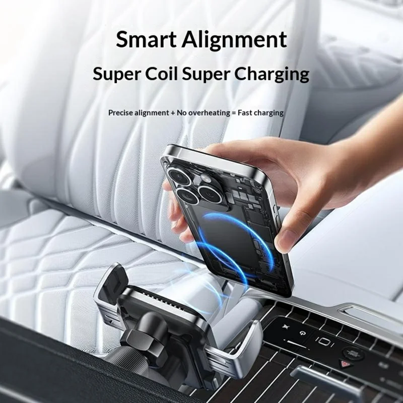 MOMAX Q.MOUNT SMART 7 Car Phone Holder Wireless Charger 15W Fast Charging Air Vent Mount