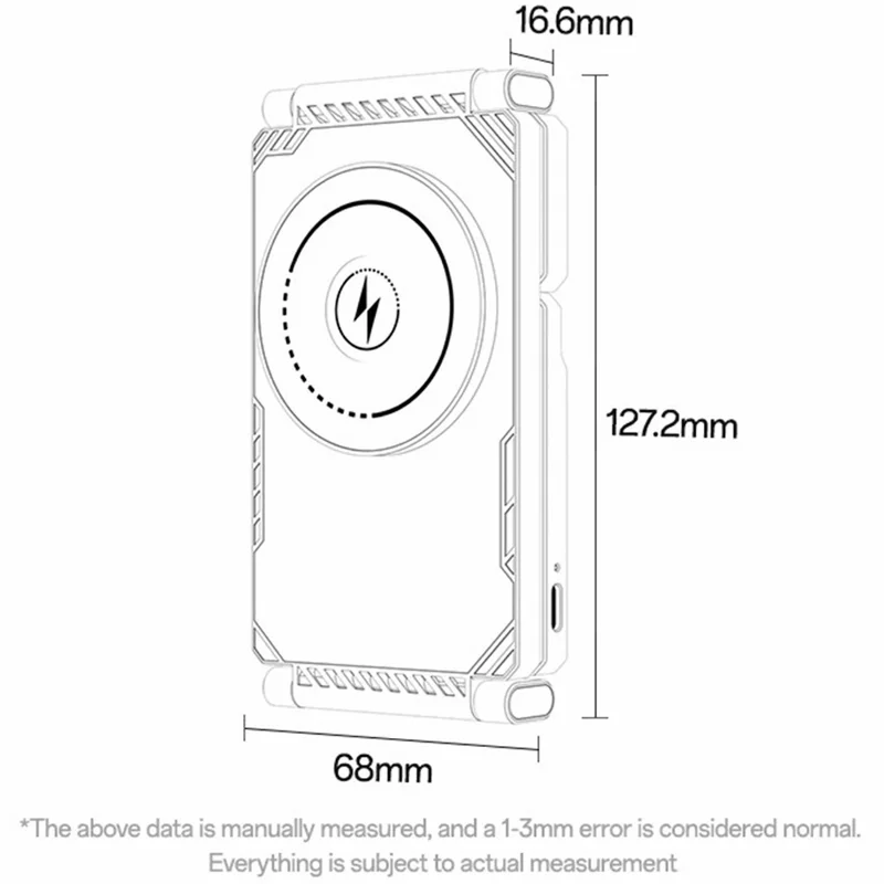 YESIDO DS25 3 in 1 Folding Wireless Charger Magnetic Charging Station for Phone / Watch / Earbuds - Black