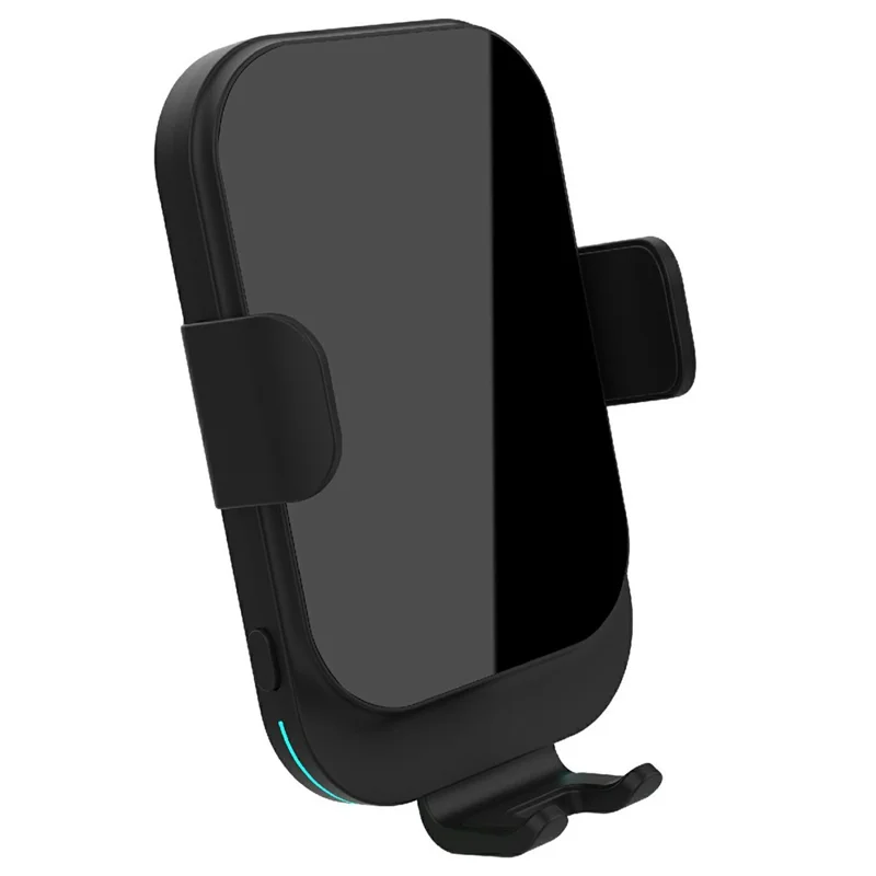 Bulk Purchasing 2 in 1 Car Air Vent Clip 15W Wireless Charger for iPhone / Samsung Cellphone Holder Stand - Black