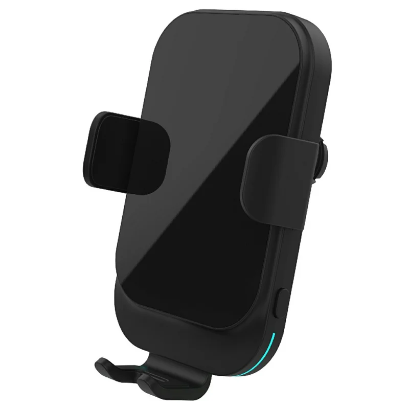 Bulk Purchasing 2 in 1 Car Air Vent Clip 15W Wireless Charger for iPhone / Samsung Cellphone Holder Stand - Black