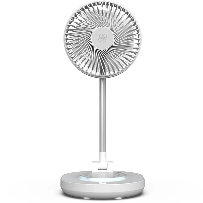 Bulk Purchasing Multi-function Charging Station for iPhone  / Apple Watch / AirPods 15W Wireless Charger with Fan and Night Light - White