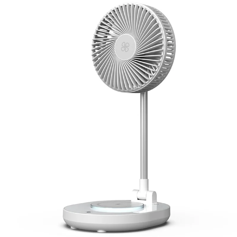 Bulk Purchasing Multi-function Charging Station for iPhone  / Apple Watch / AirPods 15W Wireless Charger with Fan and Night Light - White