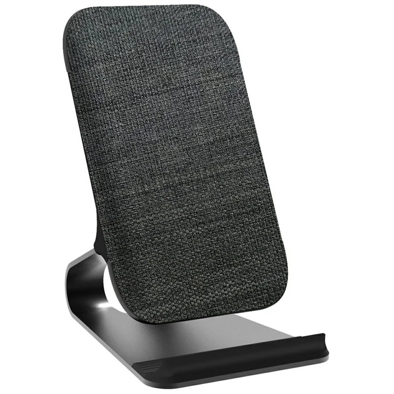 Bulk Purchasing 15W Wireless Charger with Metal Stand Desktop Phone Holder Charging Station - Black