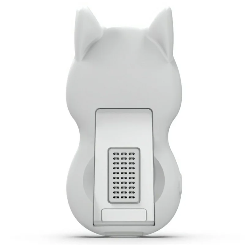 Station de charge de bureau avec design d'oreilles de chat, chargeur sans fil 15 W, support pour téléphone, achat en gros - Blanc