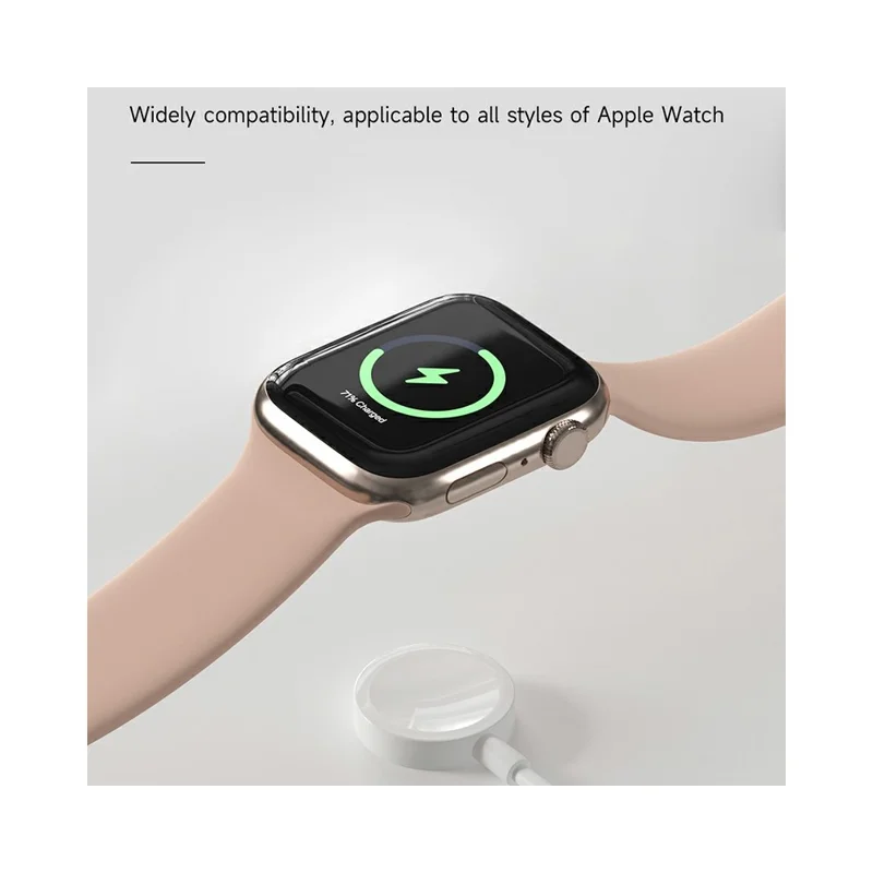 DEVIA Kintone Series for Apple Watch Type-C Magnetic Charger with 1m Charging Cable - White