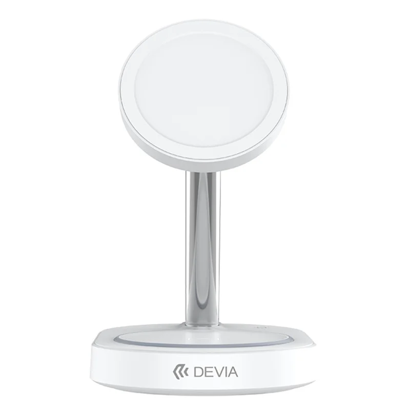 DEVIA Y302 Extreme Speed Series 3 in 1 15W Magnetic Wireless Charger Phone Watch Earbuds Charging Stand - White