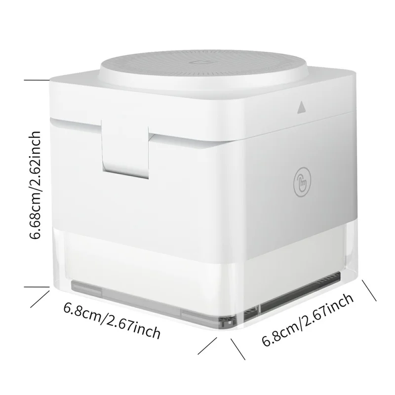 S6 3 in 1 Magnetic Wireless Charging Station Foldable Dock with RGB Light for iPhone Apple Watch AirPods - White