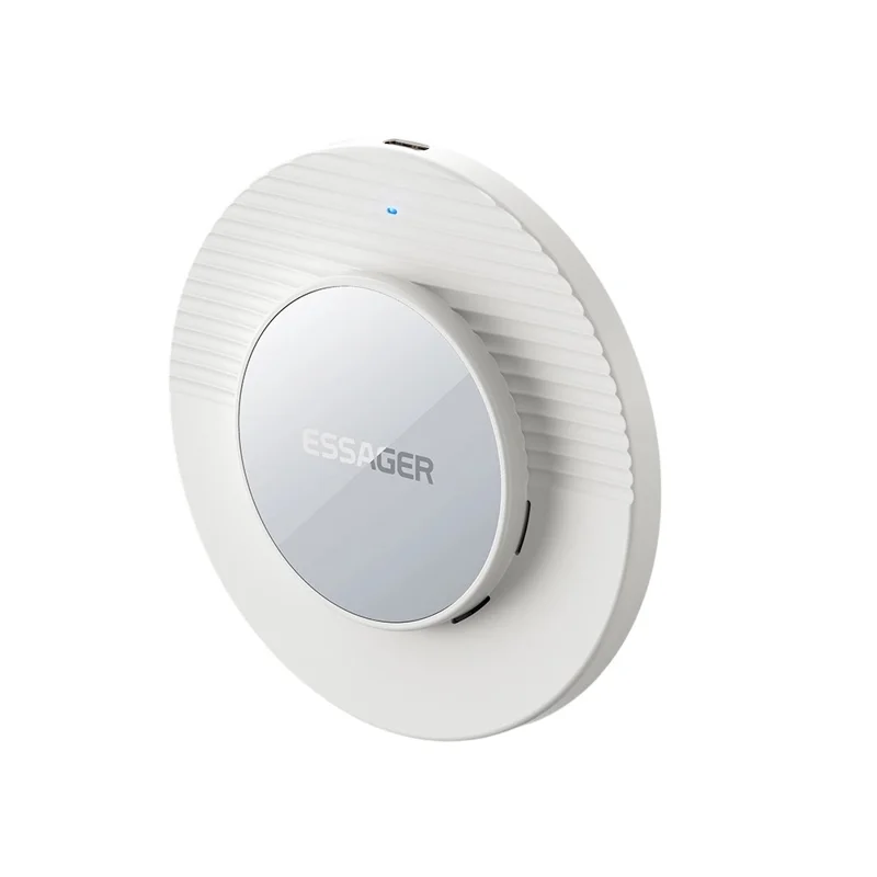 Портативное беспроводное настольное зарядное устройство ESSAGER, быстрая зарядка 15 Вт, комплект с кабелем Type-C 1 м — белый цвет