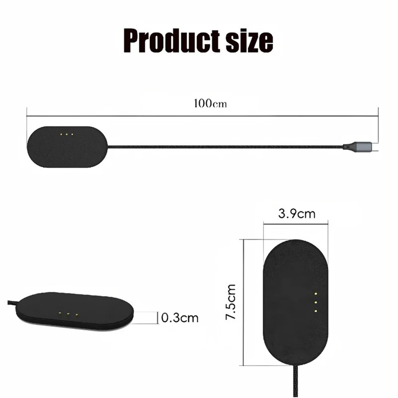 U27-11m For iPad Pro 11 (2025) / (2024) PD 35W Fast Charging Pad Ultra Thin Leather Surface Magnetic Wireless Charger - Black