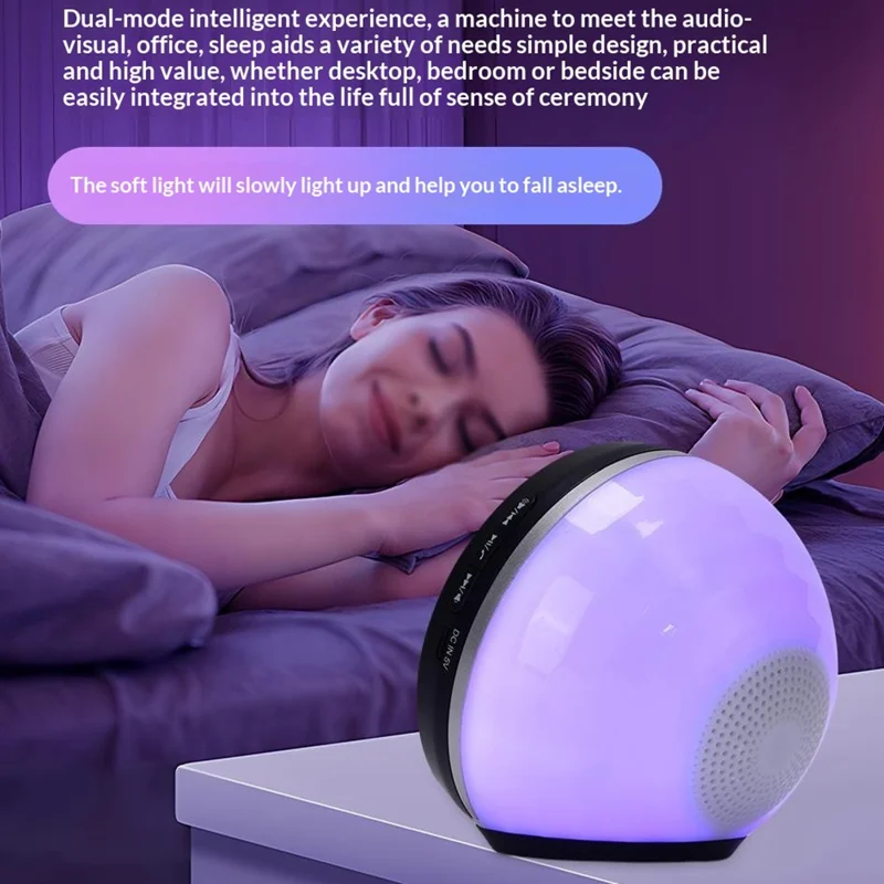 F36 Altifalante Bluetooth com Suporte para Telemóvel, Luz Ambiente RGB, Cartão TF, Altifalante Portátil com Áudio por Indução sem Fios - Preto