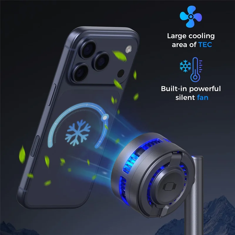 B-36 3 in 1 Magnetic Wireless Charger for iPhone / Apple Watch / AirPods TEC Cooling Qi2.2 25W Fast Charging Dock - Black