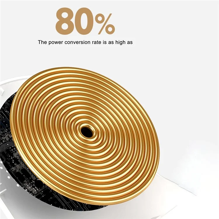 S88 Magnetic Adapter Design 15W Wireless Charging Stand Holder Wireless Charger Sound Amplifier Function - White