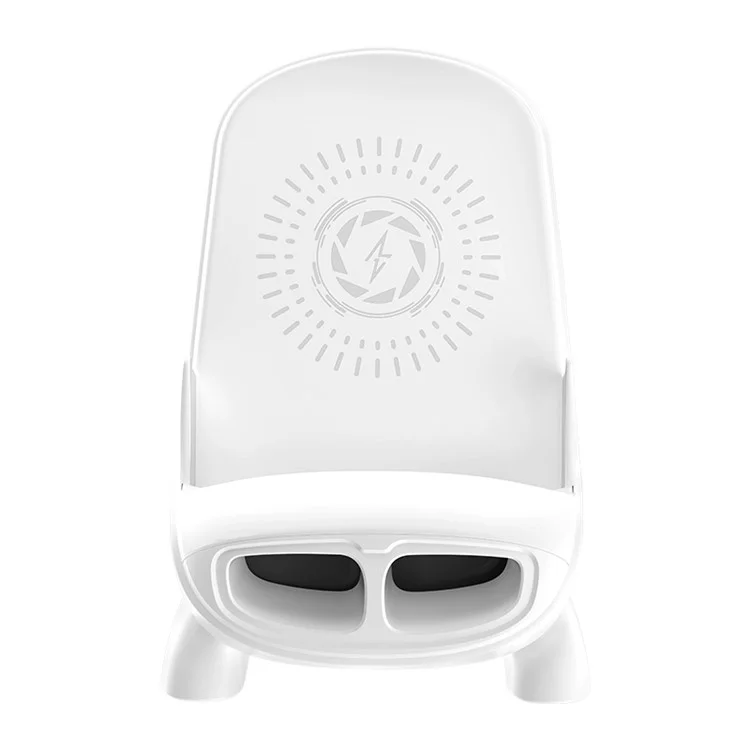 S88 Magnetic Adapter Design 15W Wireless Charging Stand Holder Wireless Charger Sound Amplifier Function - White
