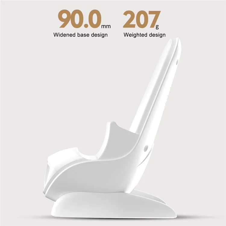 S88 Magnetic Adapter Design 15W Wireless Charging Stand Holder Wireless Charger Sound Amplifier Function - White