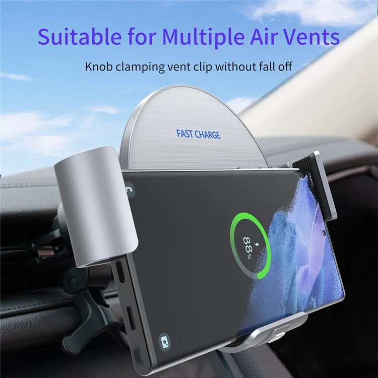 Cargador inalámbrico para coche S9 Coil Induction compatible con Samsung Galaxy Fold Series Folding Screen Phones Cargador sin cables