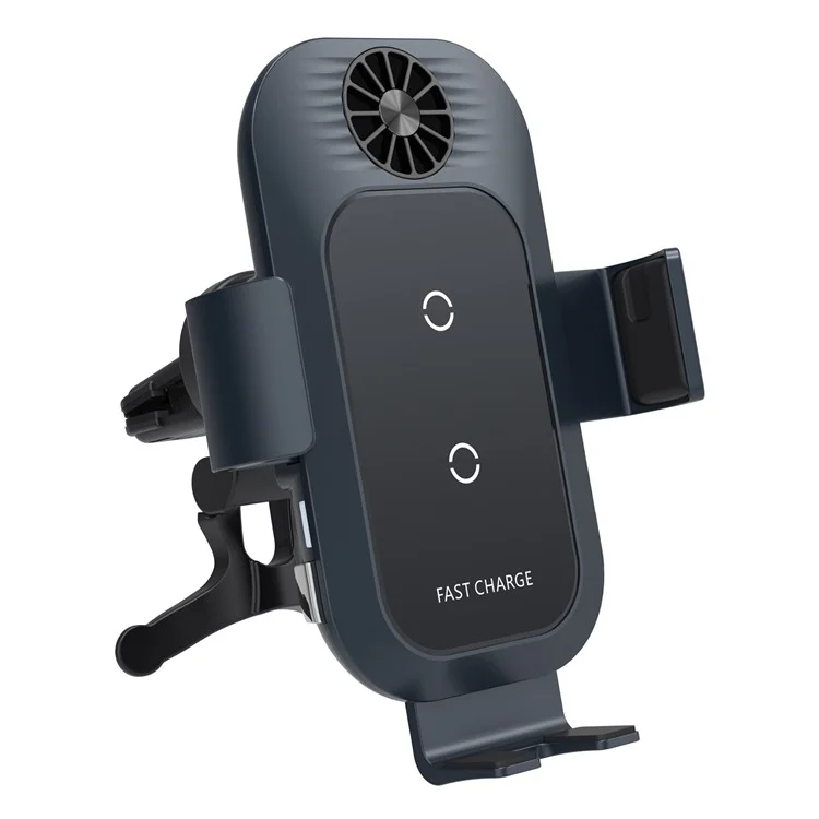 C35 Bobinas Duplas Portador de Telefone Celular Carregador Sem Fio Com Ventilador de Resfriamento Para Samsung Galaxy Z Flip3 / Flip4 / Iphone