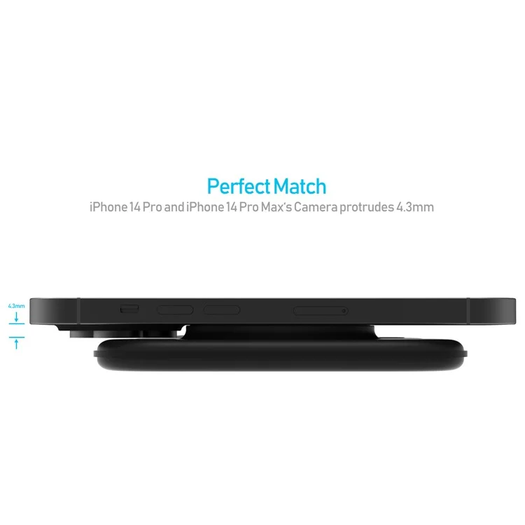 F20P Para iPhone / Apple Watch / AirPods / Samsung Galaxy Buds Cargador inalámbrico magnético plegable de 3 en 1 (Qi / CE Certificado) - Negro