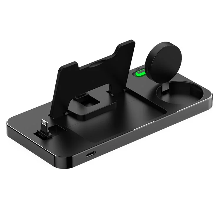 Chargeur de téléphone de bureau 3-en-1 GY-Z17 15W, support de charge sans fil pour Apple Watch / AirPods / iPhone