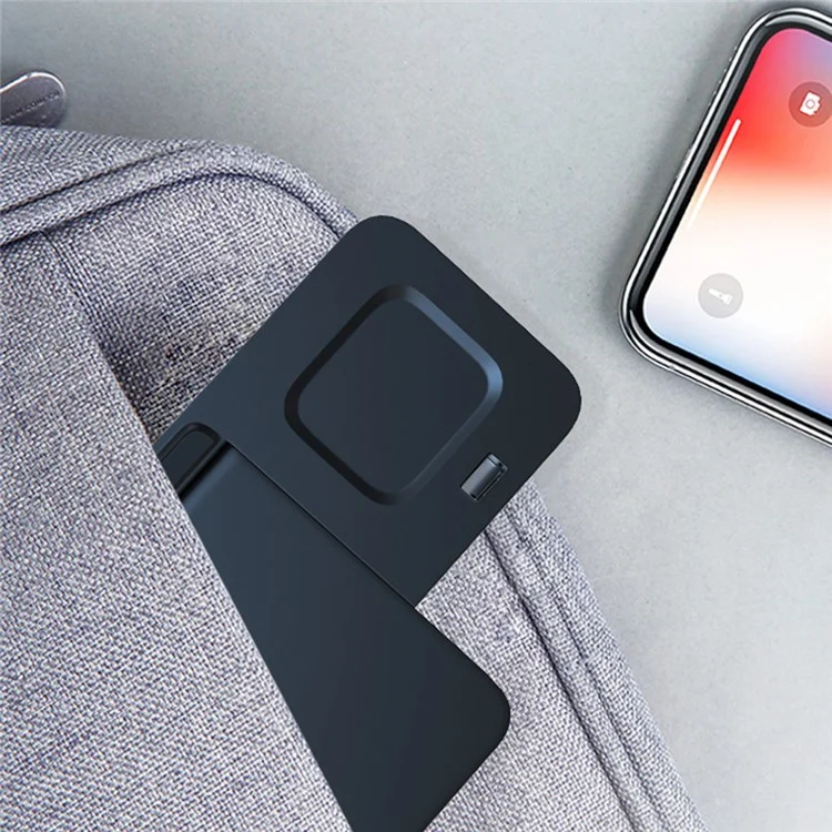 A002 15W Wireless Charger Portable 3-in-1 Folding Charging Stand for iPhone Series, iWatch, AirPods Charging Station - Black