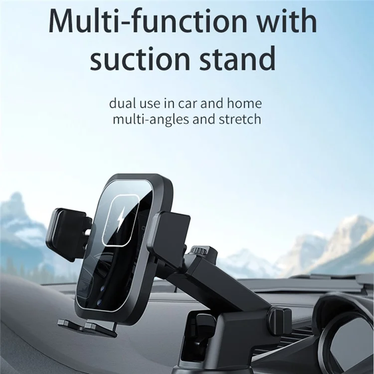 X11 Auto-Wireless-Ladegerät Handyhalterung mit Lüftungshalterung, Zigarettenanzünder-Ladegerät, 3-Achsen 15-W-Autoladegerät (ohne Kondensator)