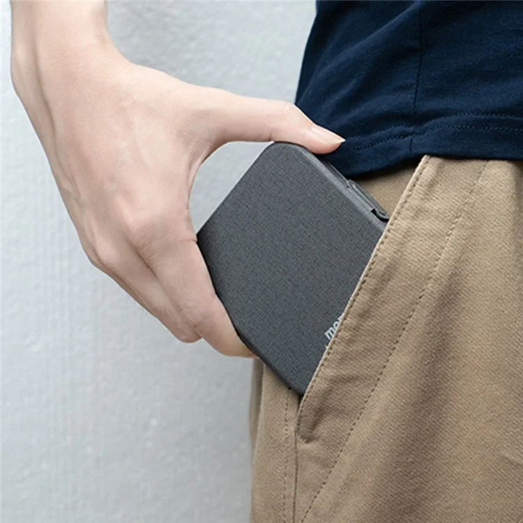 MOMAX Q.Mag Go Chargeur sans fil magnétique pliable 2-en-1 20 W, Chargeur portable pour téléphone pour iWatch (certifié MFM + MFW, gris foncé)