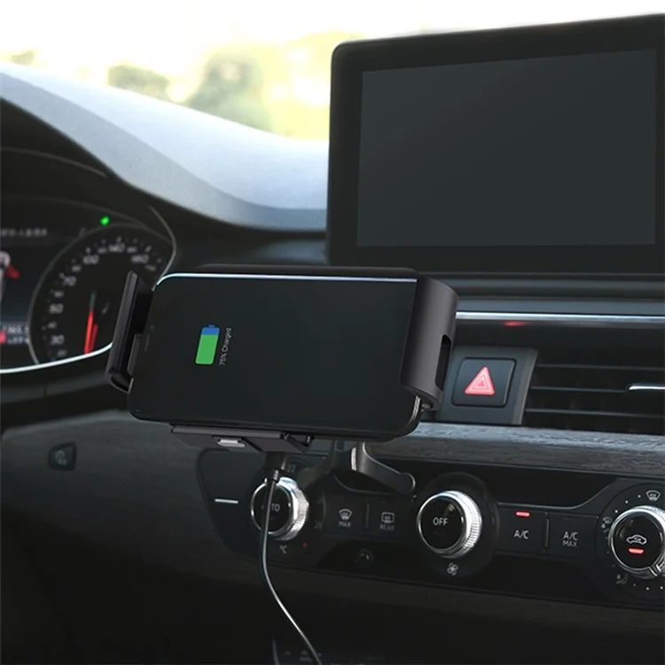 S1 Pro para Samsung Galaxy Fold / Huawei Mate X Teléfono Plegable Cargador Inalámbrico para Coche Soporte de Teléfono Soporte de Carga
