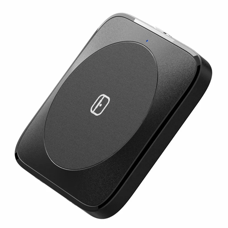 ESSAGER Bluetooth-compatible Headset Wireless Charger for AirPods Pro 2 Portable Mini Earbuds Charging Pad - Black