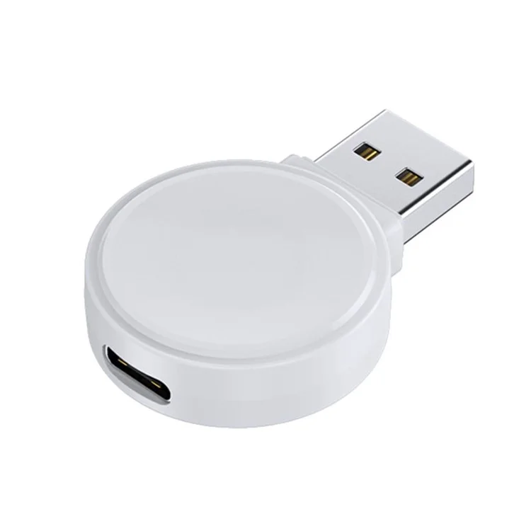 Chargeur sans fil magnétique mini pour Apple Watch Series 1-8 JJT-X53 - Blanc