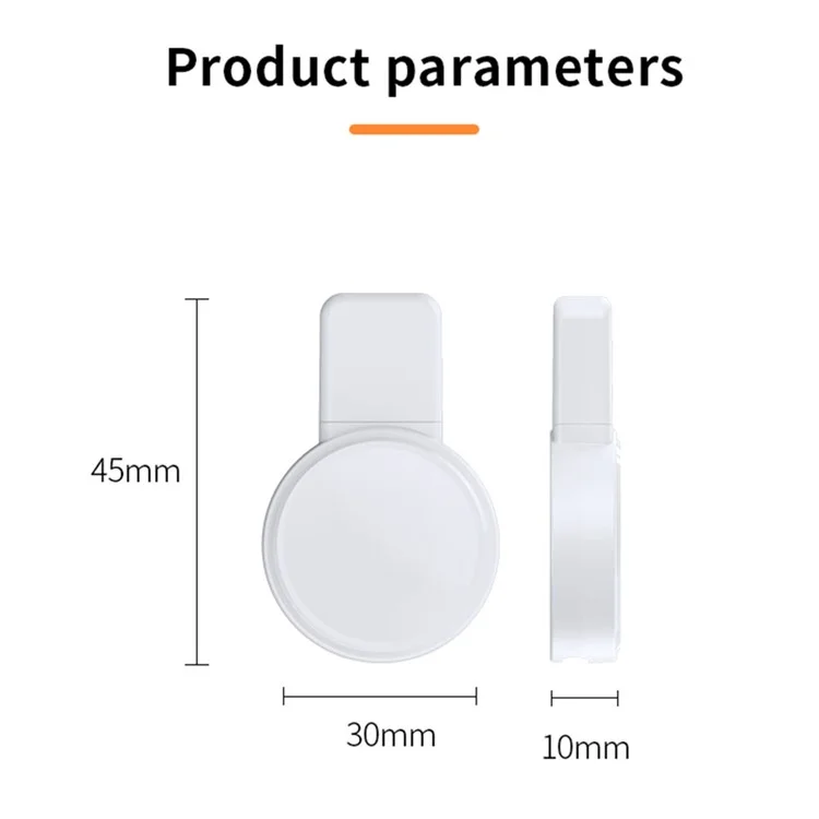 Chargeur sans fil magnétique mini pour Apple Watch Series 1-8 JJT-X53 - Blanc