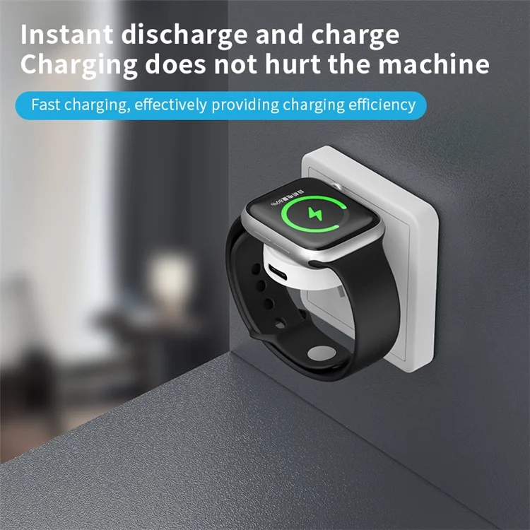Chargeur sans fil magnétique mini pour Apple Watch Series 1-8 JJT-X53 - Blanc