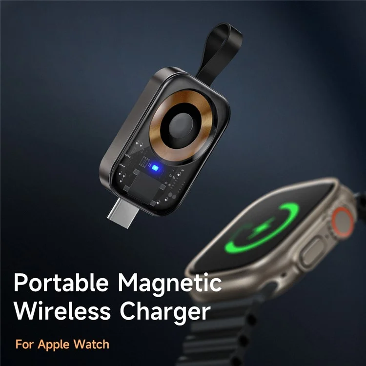 Mcdodo CH-2062 Cookie Pro Series Wireless Charger Para Apple Watch, USB-C Carregador de Viagem Magnético de Carregamento Rápido