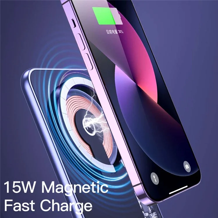 TOTU CACW-065 Ming Series 2-em-1 Carregador Magnético Sem Fio para Celular, Base de Carregamento Slim e Portátil para Smartwatch