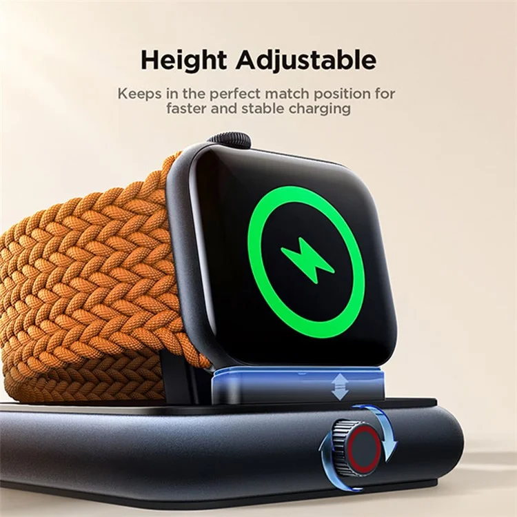 Joyroom JR-WQW03 Magnetic Wireless Watch Ladegerät Für Ein Verstellbares Iwatch-ladegerät Mit Dem Nachttischmodus