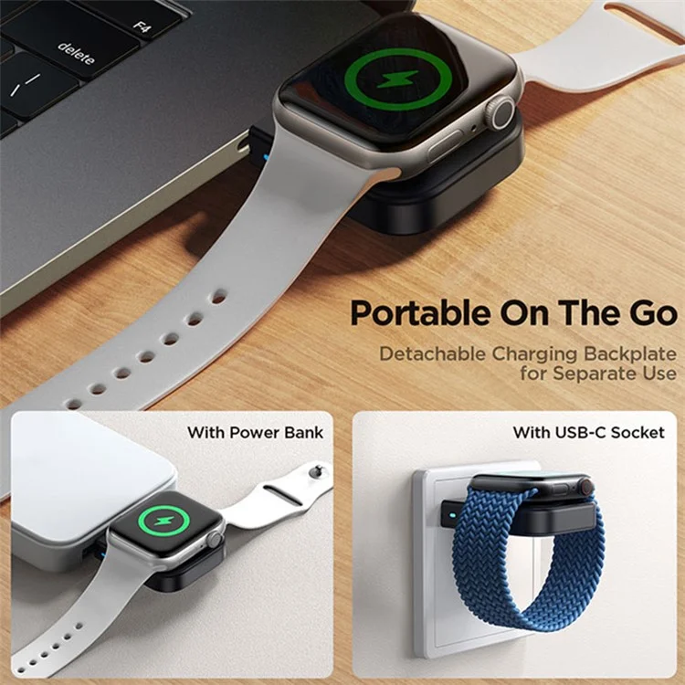 Joyroom JR-WQW03 Magnetic Wireless Watch Ladegerät Für Ein Verstellbares Iwatch-ladegerät Mit Dem Nachttischmodus