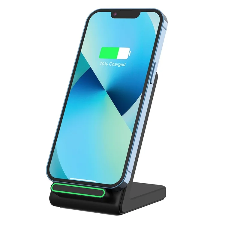 YF-F3 15W Cargo de Carga Inalámbrica Rápida Para Iphone Samsung Huawei Google Teléfono Móvil Desktop Cargador (CE, FCC) - Negro