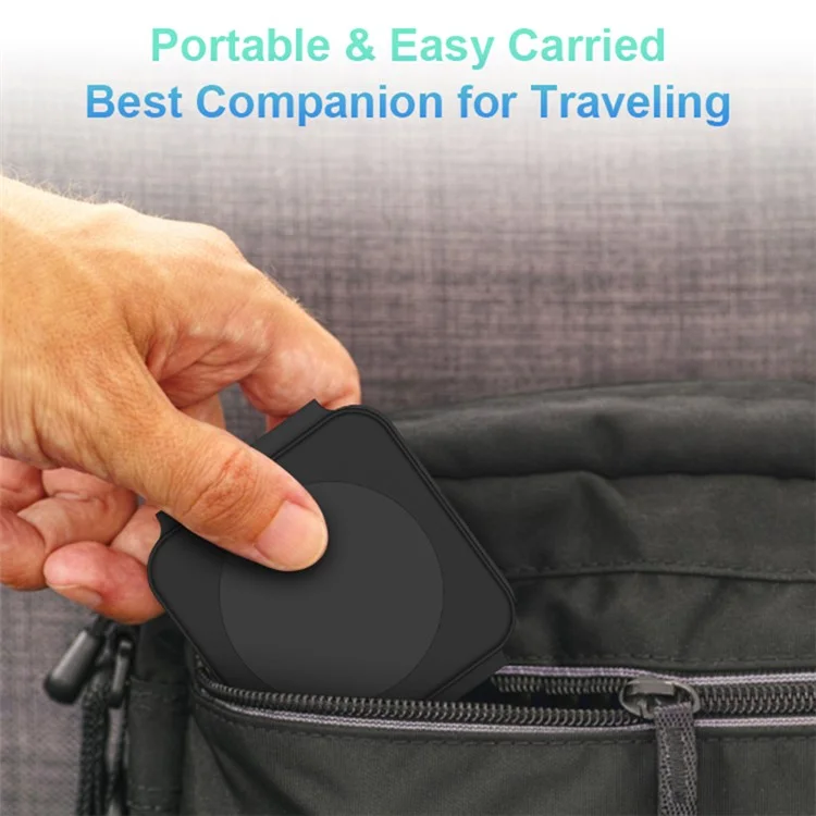 M16 3 em 1 Carregador Sem Fio Magnético de 15W para iPhone, AirPods, iWatch Pad de Carregamento Rápido Dobrável Compatível com MagSafe - Preto