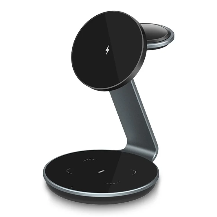 OJD-102 Charging Station for Mobile Phone / Headphone / Watch Foldable 3-in-1 Magnetic Wireless Charger