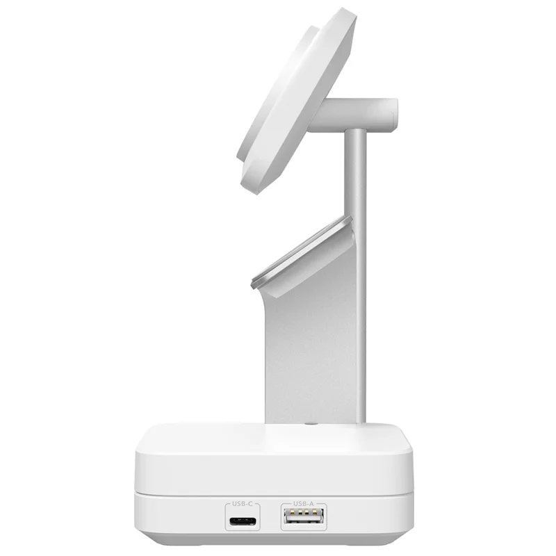 ESR 6E004 5-in-1 Wireless Charger 65W Magnetic Charging Station for Apple Multiple Devices - White / US Plug
