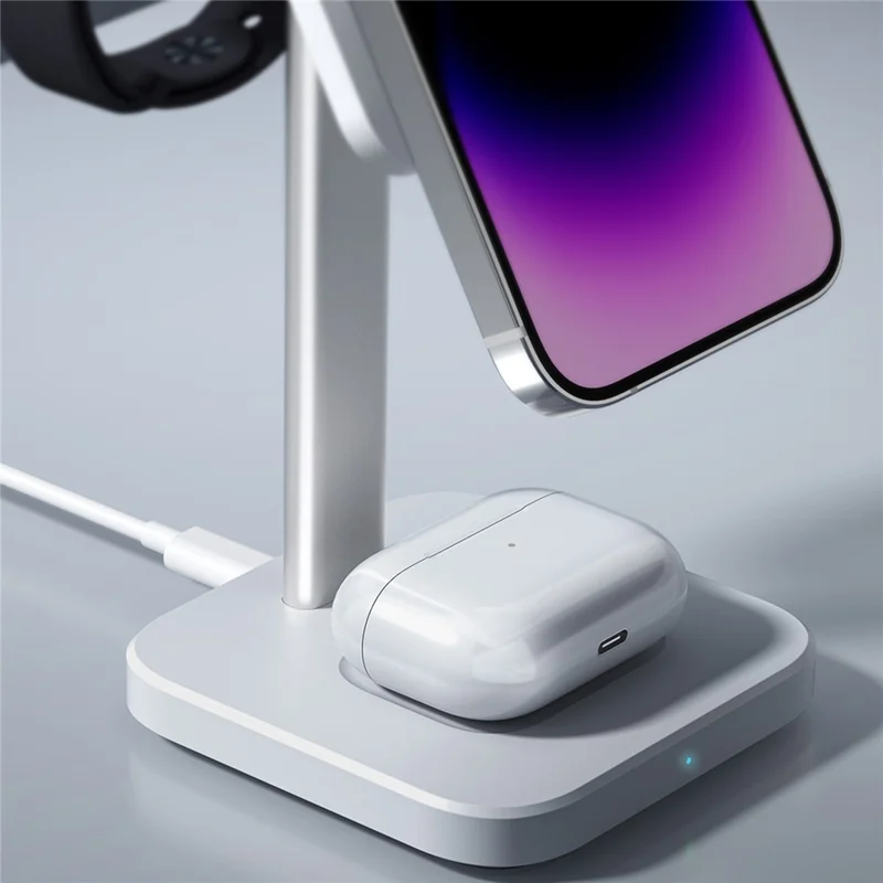 ESR 2C566 3-in-1 Magnetic Wireless Charger Removable Made for Apple Watch Certified Charger - White / US Plug