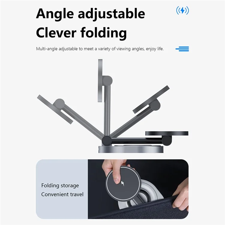 W14 3-in-1 magnetisches kabelloses Ladegerät für iPhone 12-15 Serie, iWatch, AirPods Ladestation