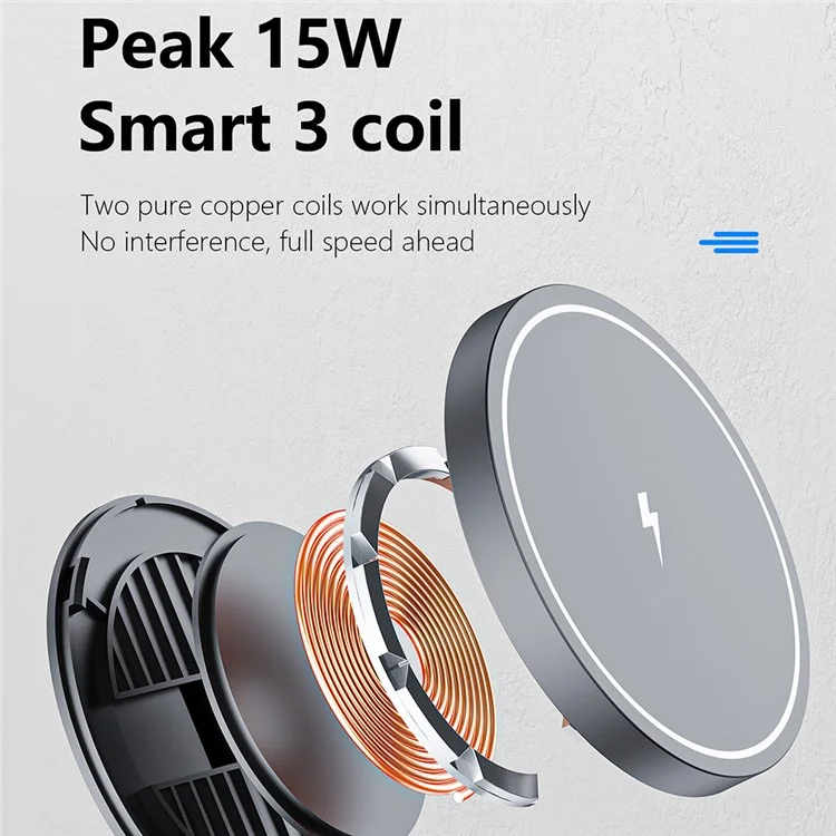 W14 3-in-1 magnetisches kabelloses Ladegerät für iPhone 12-15 Serie, iWatch, AirPods Ladestation