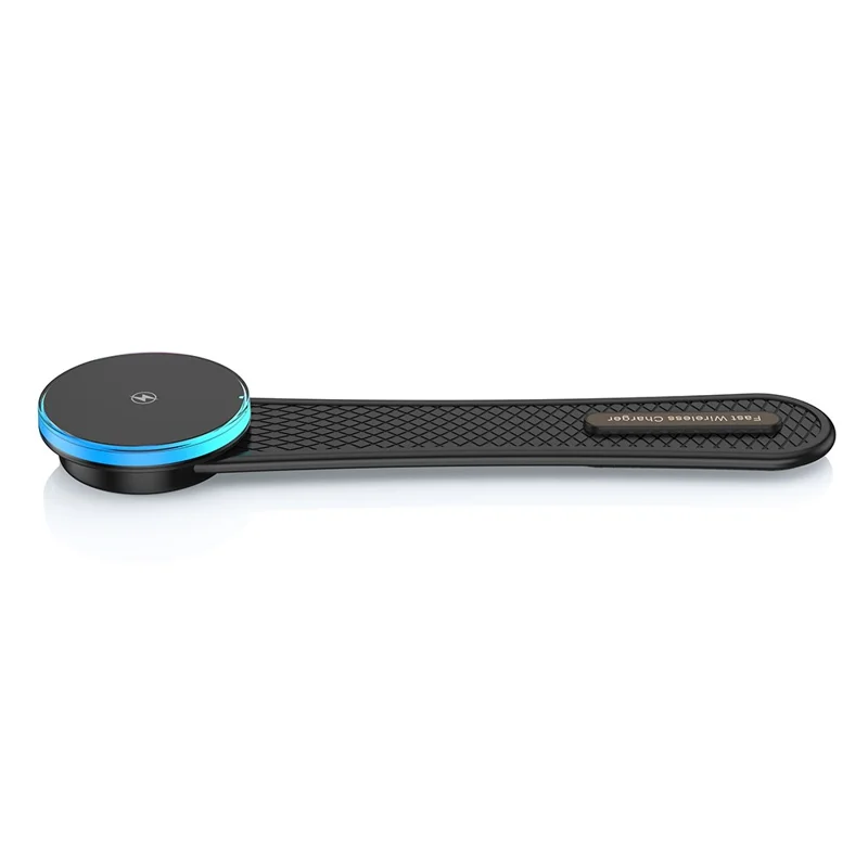 HS-X12 For iPhone 12-15 Series Bendable Car Dashboard Magnetic Phone Wireless Charger with RGB Light
