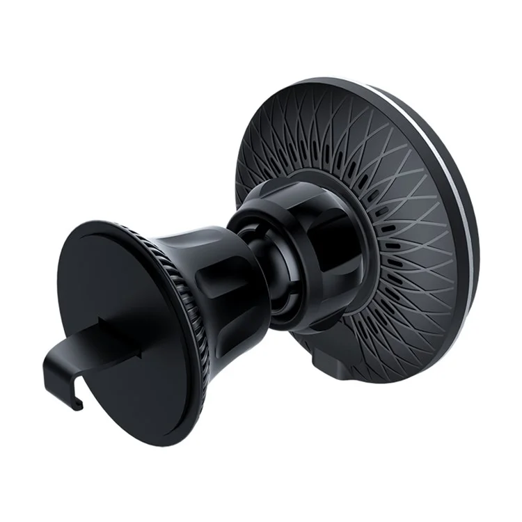HS-X11 For iPhone 12-15 Series Car Magnetic Wireless Charger 15W Air Vent Mount Phone Charging Stand - Colorful Light