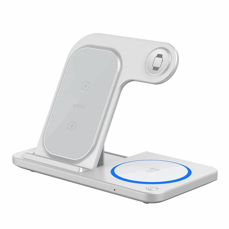 WIWU Wi-W020 Folding 3-in-1 15W Magnetic Wireless Charger Cell Phone Charging Stand