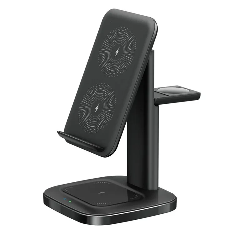 OJD-98A 3-in-1 15W Adjustable Desktop Wireless Charger Phone Watch Earphone Charging Stand