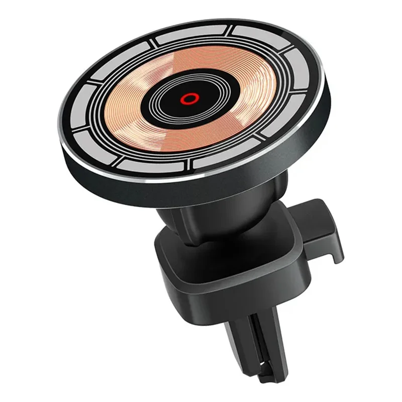OJD-108 Para iPhone 12-15 Série Carregador Sem Fio Magnético 15W Suporte de Carregamento para Ventilação de Carro, Clipe em Forma de Bico de Águia